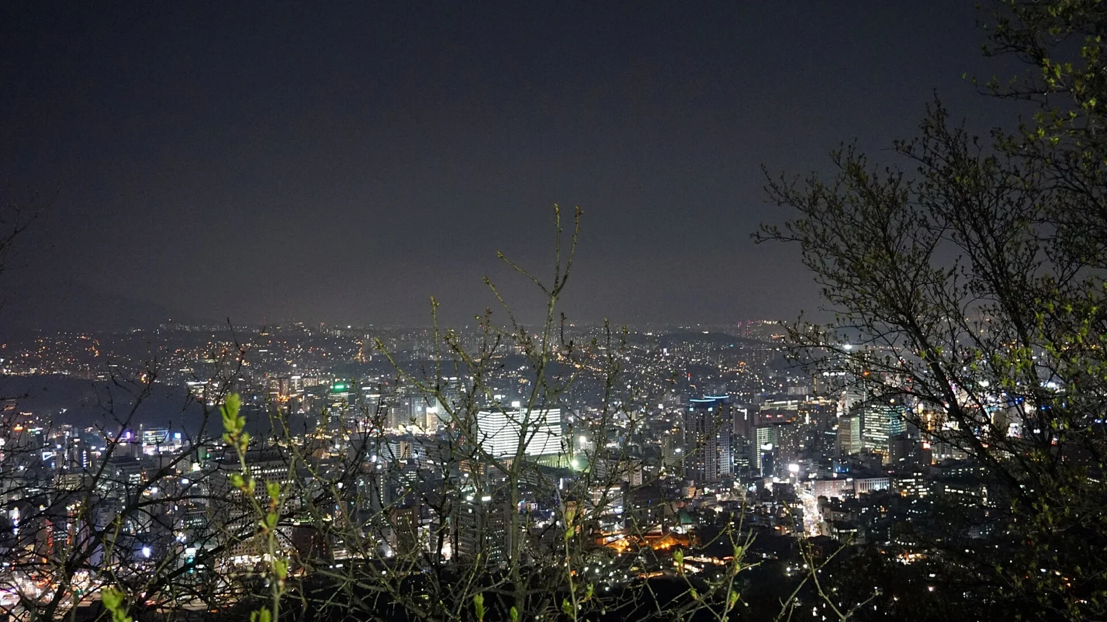 Seoul skyline at night