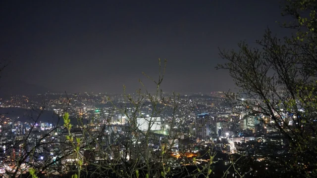 Seoul skyline at night